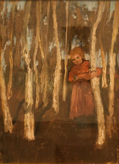 Ragazza in una foresta di betulle da Paula Modersohn Becker